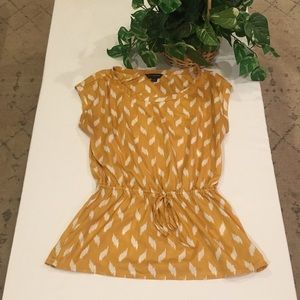 Yellow top, banana republic, XS